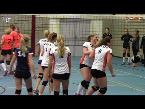 Volleybal Dames 1e kl. C: Olhaco D2 - VCO'72 D1 [18-11-2017]