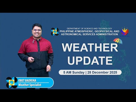 Public Weather Forecast issued at 5AM | December 28, 2025 - Sunday