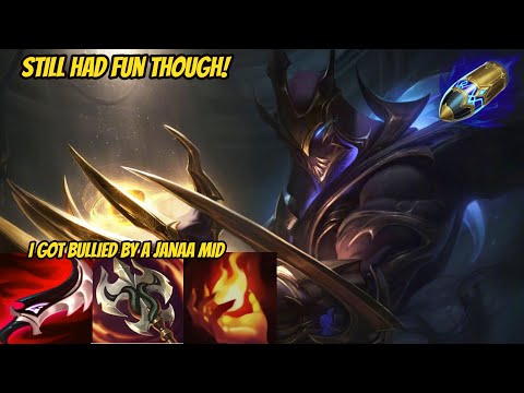 Zed but I get bullied by a Janna mid