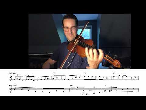Jazz Violin Solo - "Sunny Side of The Street"