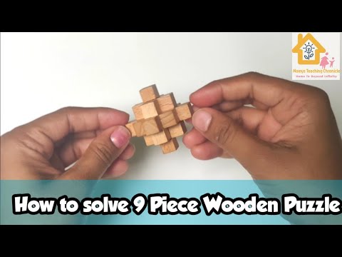 9 Piece Wooden Puzzle | How to solve wooden puzzles|Preethi Ranjith | MTC |Puzzle Lovers