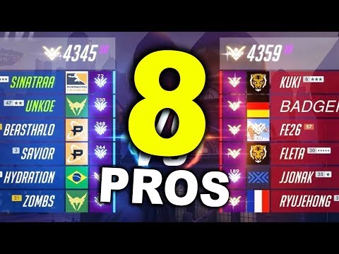 Sinatraa, Unkoe, Zombs, Hydration VS Ryujehong, Fleta, Jjonak, Kuki STACKED Top 500 game (Season 8)