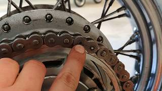 How to undo too tight motorcycle chain link