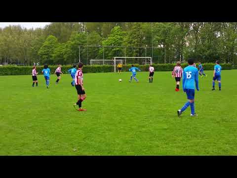 Alphense Boys O13-1 - De Dijk O14-1  30-4-2018 eindstand 4-1