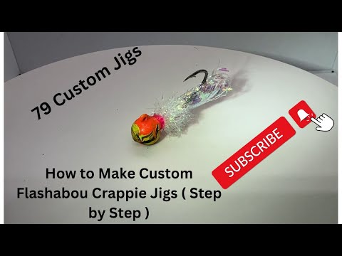 How to Make Custom Flashabou Crappie Jigs ( Step by...