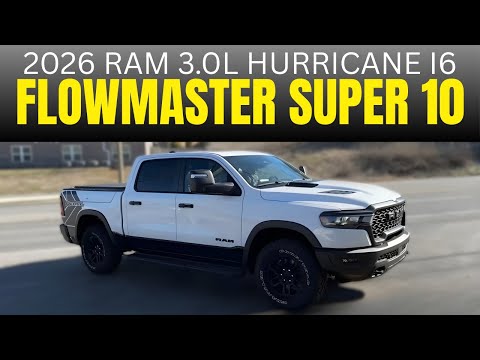 2026 RAM 1500 3.0L Hurricane I6 w/ Flowmaster Super 10!
