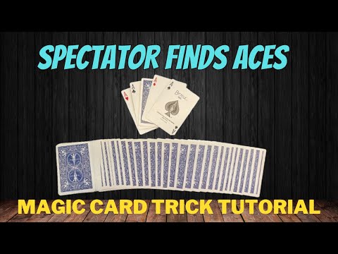 HOW TO FORCE YOUR SPECTATOR TO FIND THE FOUR ACES - SPECTATOR FINDS ACES MAGIC CARD TRICK TUTORIAL 