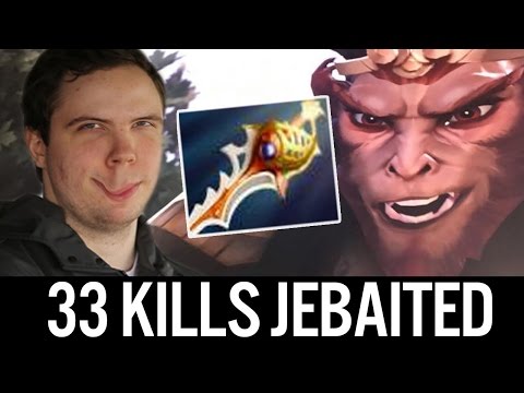 33 Kills Monkey King Jebaited Divine Rapier by Bulldog 7.00 Dota 2 Gameplay