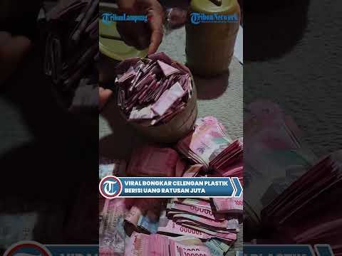Viral: Plastic Piggy Bank Containing Hundreds of Millions of Rupiahs Revealed