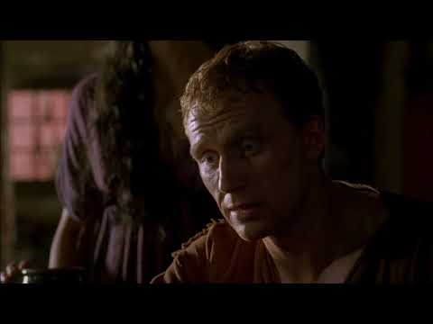 HBO Rome: Caesar meets with Lucius Vorenus and asks for his help. Your wife is very beautiful