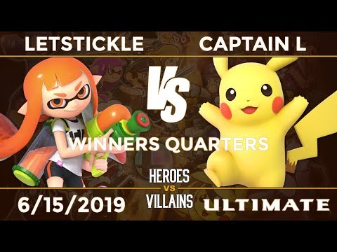 Heroes vs Villains: Winners Quarters - LetsTickle (Inkling) vs TGS|Captain L (Pikachu)