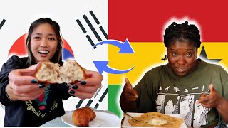 Ghanaian and Korean American Swap Traditional Dishes