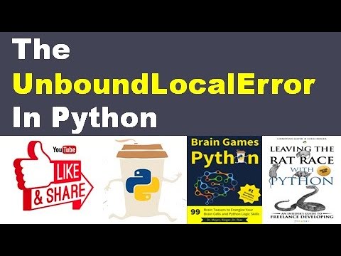 Unboundlocalerror In Python
