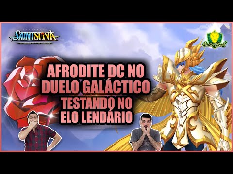TESTANDO o AFRODITE DC da CONTA de UM MEMBRO nos DUELO GALÁCTICO! Saint Seiya Awakening