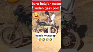 Download lagu baru pertama kali belajar naik motor #videolucu #kocak #ngakak #lucu mp3