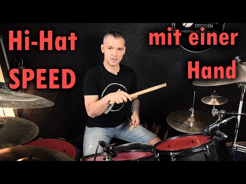 Hi-Hat Speed ​​with One Hand // [DRUM TUTORIAL]