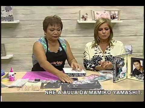 Porta Retrato em Scrapdecor com Mamiko Yamashita - Vitrine do Artesanato na TV
