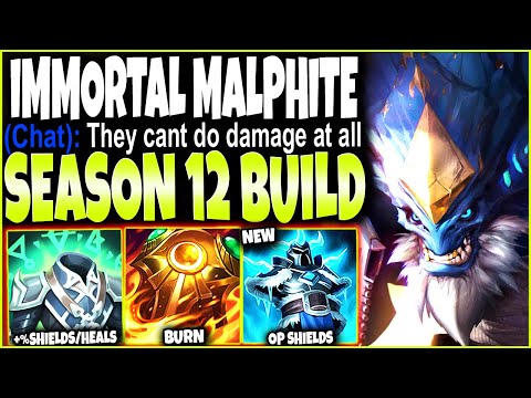 New Season 12 IMMORTAL Malphite Build is BEYOND BROKEN 🔥 LoL Top Malphite Preseason 2022 Gameplay