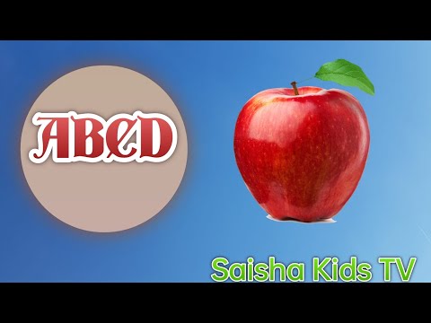 ABCD with Vegetable and Fruits Name @saishakidstv4221.