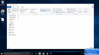 How to Show File Extensions on Windows 10