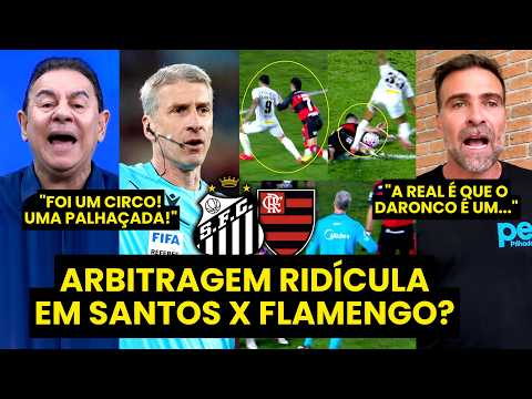 “A CBF PRECISA FAZER ALGO!!! O DARONCO SIMPLESMENTE…” ARBITRAGEM de SANTOS X FLAMENGO É DETONADA!