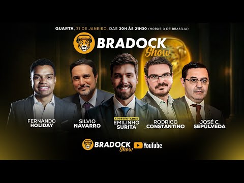 Bradock Show 21/01/26 - Emilinho Surita, Constantino, Silvio Navarro e Fernando Holiday e Sepúlveda