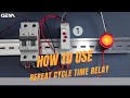 03 How To Use Repeat Cycle Starting Off Time Relay GRT8 M1 C Mode Geya Electric