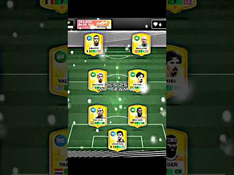 dls 25 *my upgrade fc team 4-4-2 formation squad ❄️ #dls_2025 #shorts