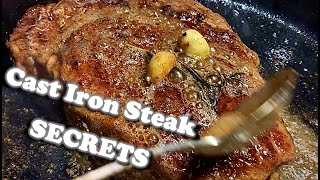 🔵 How to Make Perfectly Cooked Cast Iron Steak 🥩 Cooking Steak | Cast Iron Cooking | Butter Basted