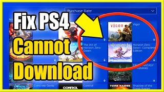 How to Fix Cannot Download PS4 Game & Find Game in Library! (Best Tutorial!)