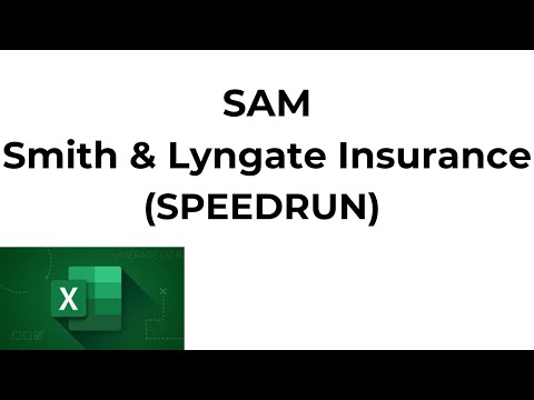 Smith & Lyngate Insurance | Shelly Cashman Excel 2019 | Module 4 SAM Project 1a (Speedrun)