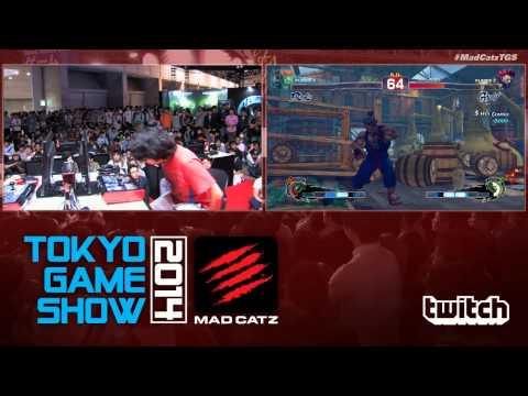 Mad Catz at Tokyo Game Show 2014 - MCZ Tokido vs The World USF4 Exhibition