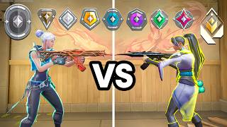 1v1 vs EVERY Rank in Valorant