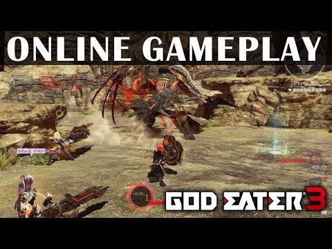 GOD EATER 3 Demo - Online Multiplayer Gameplay (Boost Hammer)