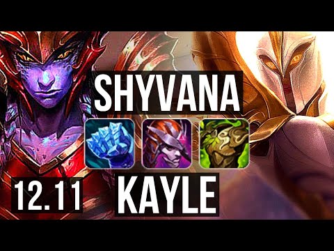 SHYVANA vs KAYLE (TOP) | Rank 1 Shyvana, 8/2/9, Dominating | KR Challenger | 12.11