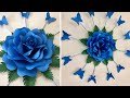 PAPER FLOWER WALL HANGING PAPER ROSE FLOWER CRAFT PAPER ROSE WALL CRAFT