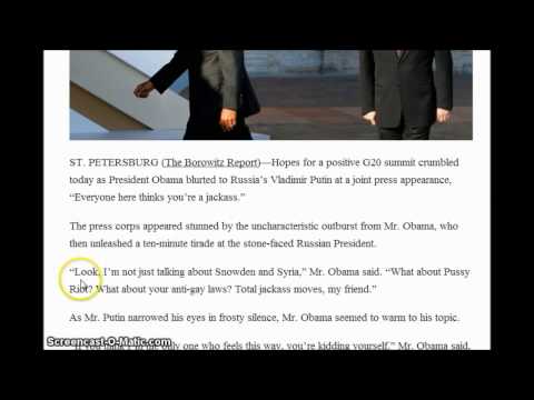 Satire? G20 ENDS ABRUPTLY BECAUSE OBAMA 10 MINUT