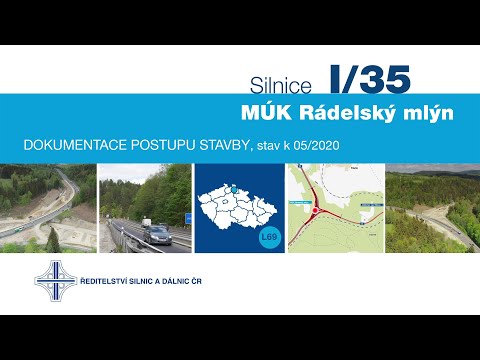 I/35 MÚK Rádelský mlýn (postup stavby 05/2020)