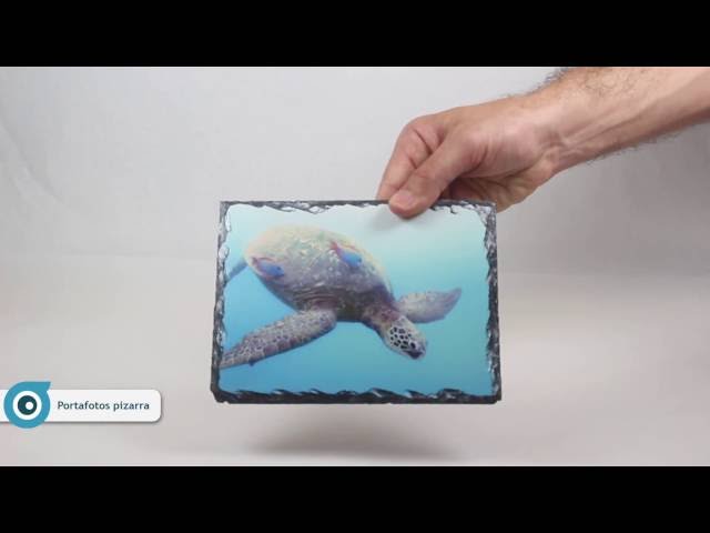 Vídeo relacionado con SAQUITOMAGICO Portafotos de piedra natural de pizarra personalizado con tu foto.-Familia-Parejas (14 x 22)