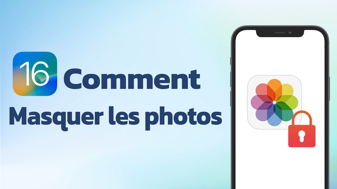 masquer les photos sur iPhone