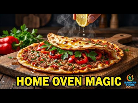 Stop Buying Frozen! Turkish Lahmacun in Home Oven | No Stone Oven Needed