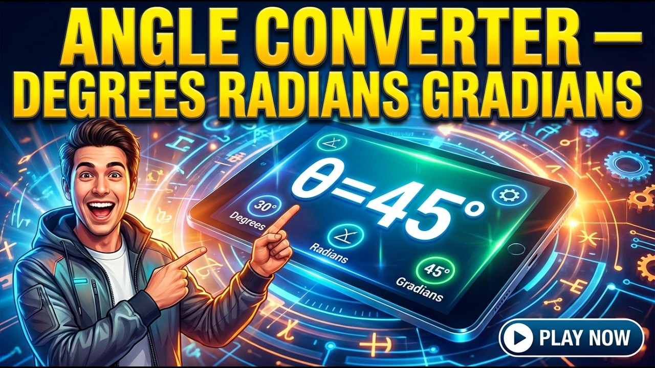 Angle Converter — Degrees Radians Gradians
