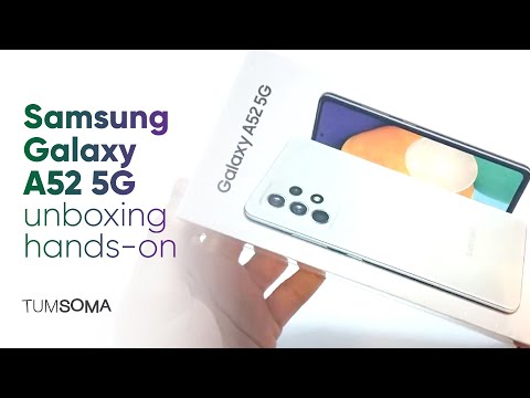 Samsung Galaxy A52 5G White - Unboxing Hands on