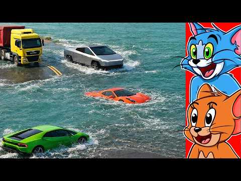 Cars vs Deep Water FAILS COMPILATION