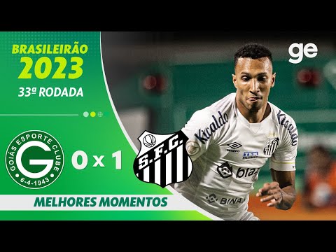 Gols e lances de Goiás x Santos