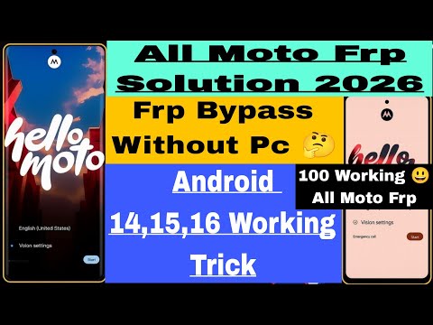 All Moto Frp Bypass Android 15 | Moto G34 5g Frp Bypass 2026 | #frpbypass 