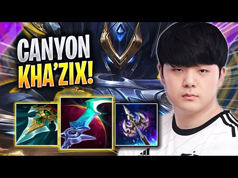 CANYON IS SO CRAZY WITH KHA'ZIX! - DK Canyon Plays Kha'zix JUNGLE vs Rumble! | Season 2023