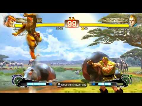 SSF4 AE: charysmasato (Adon) VS robin01 (Abel)