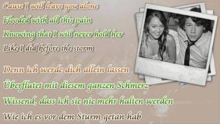 Miley Cyrus &amp; Nick Jonas - Before The Storm (Lyrics + deutsche Übersetzung) [HD]