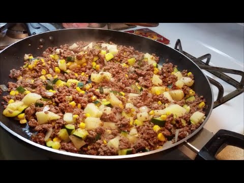Picadillo Recipe - Ground Beef Hash Recipe Video